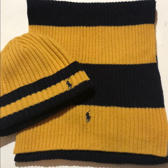 ralph lauren hat and scarf